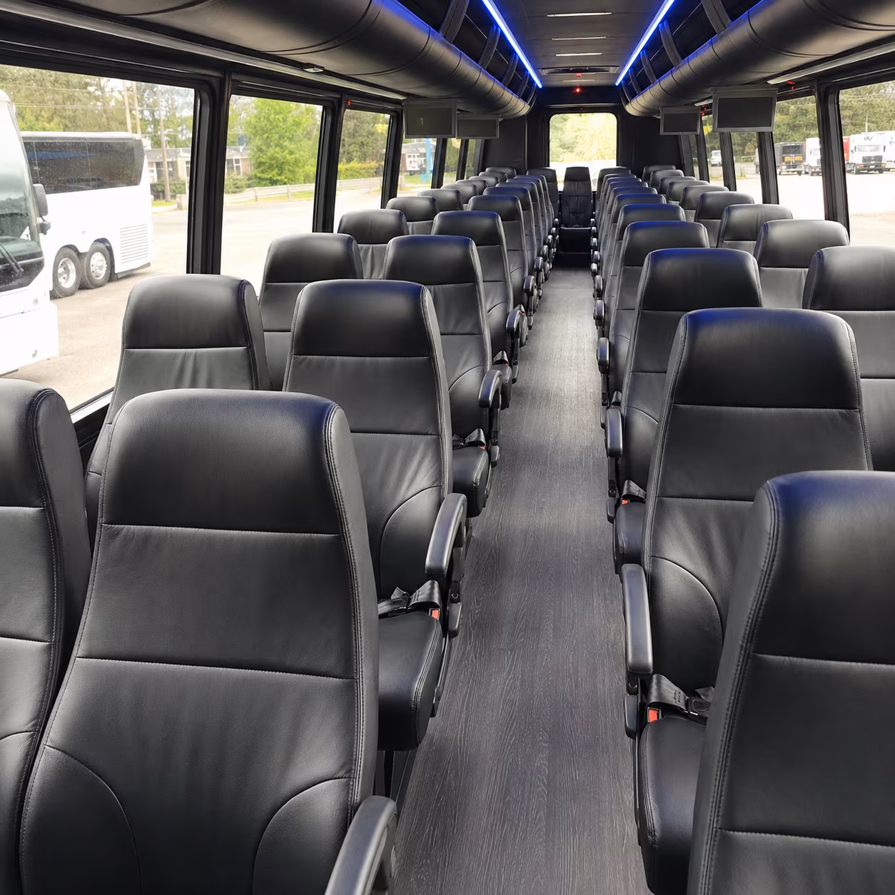 Allentown allentown airport transportation party bus exterior
