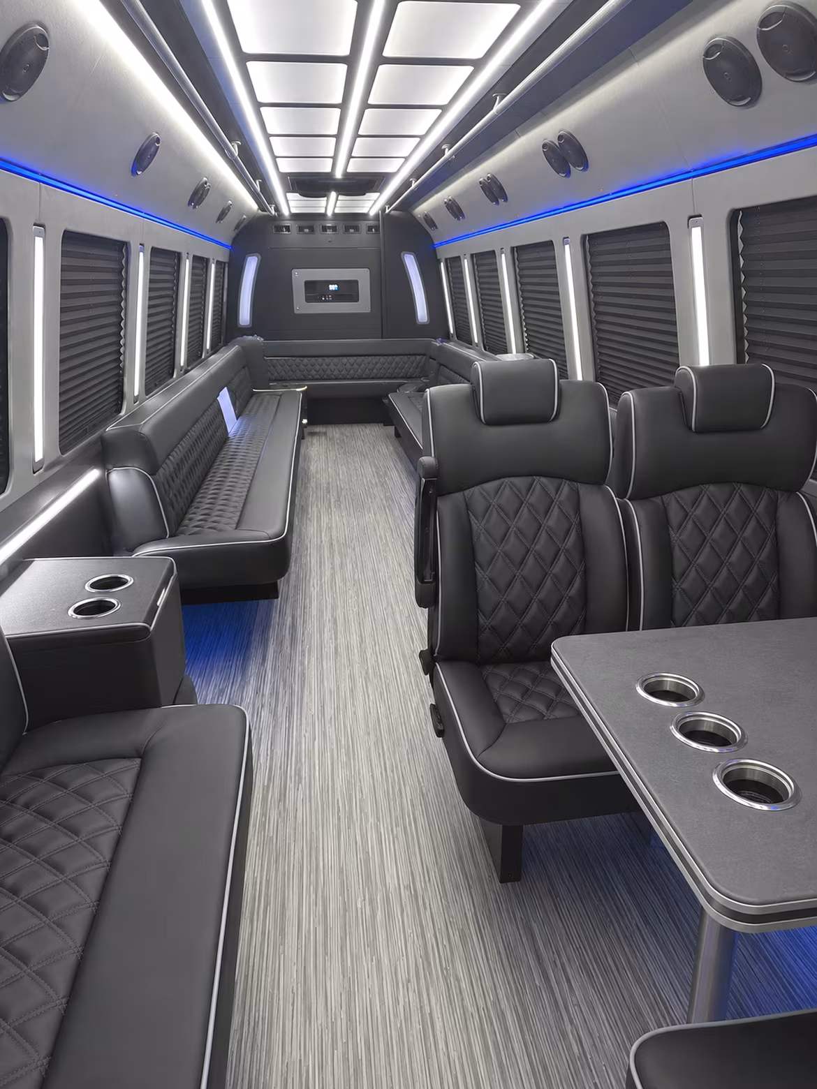 Allentown Concert & Music Festival Transportation party bus interior