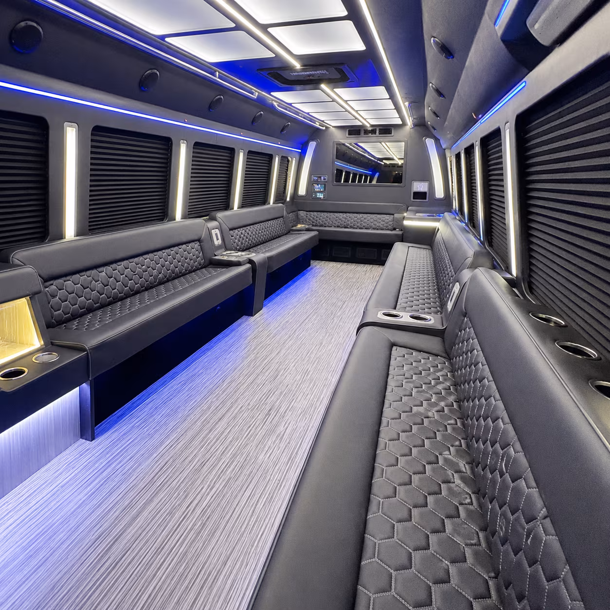 Allentown Wedding Transportation onboard seating