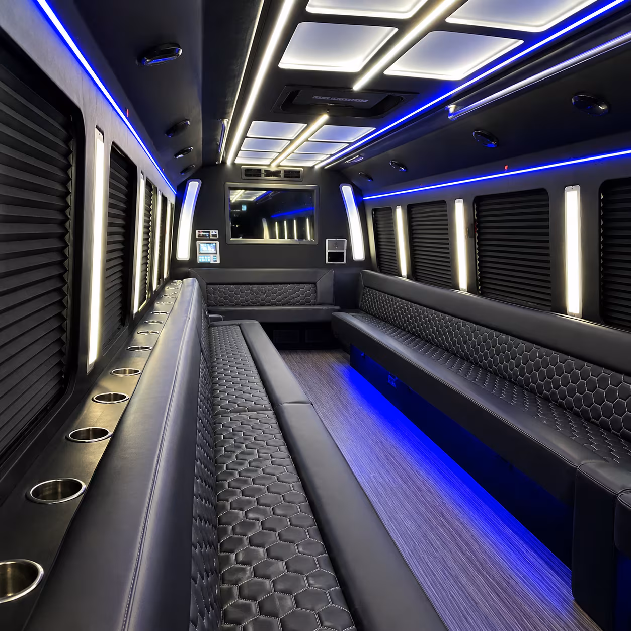 Minibus interior