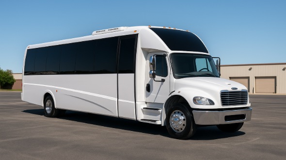 Exterior of Charter Bus Company Edison's 20 Passenger Party Bus in Edison