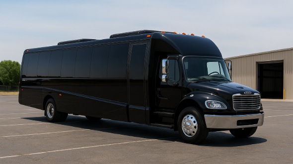Exterior of Charter Bus Company Edison's 25 Passenger Party Bus in Edison