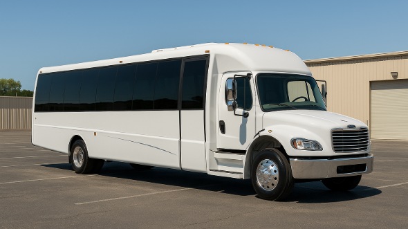 Exterior of Charter Bus Company New York's 25 Passenger Party Bus in New York