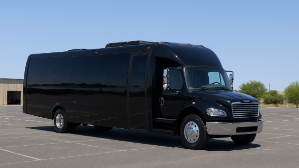 Exterior of Charter Bus Company Edison's 28 Passenger Party Bus in Edison