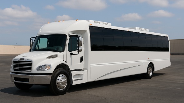 Exterior of Charter Bus Company New York's 30 Passenger Party Bus in New York