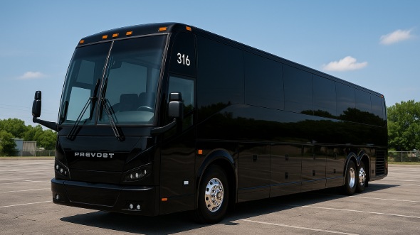 Exterior of Charter Bus Company Allentown's 48 Passenger Charter Bus in Allentown