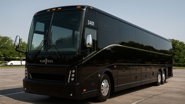 Exterior of Charter Bus Company Allentown's 51 Passenger Charter Bus in Allentown